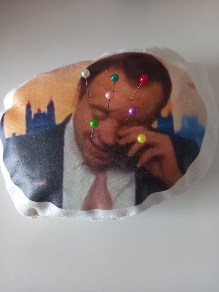  Matt Hancock pin cushion