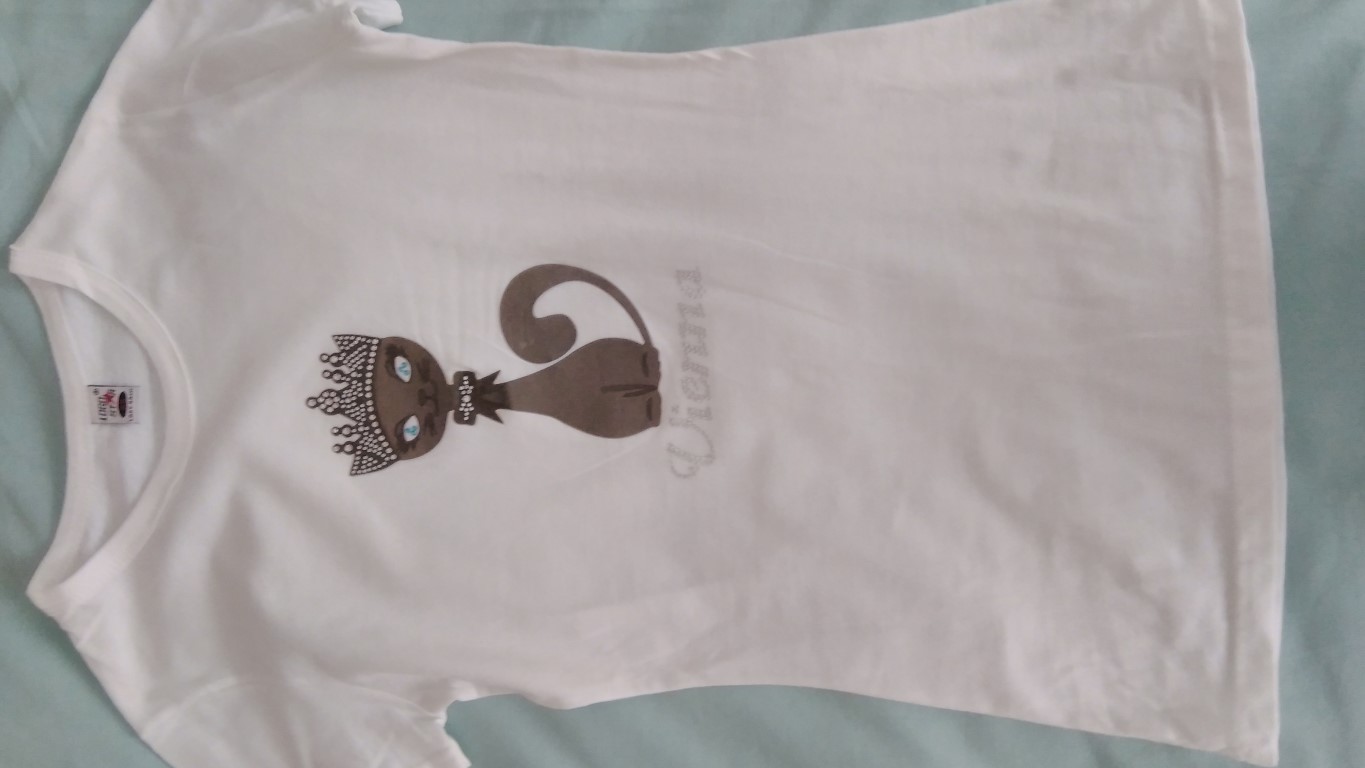 Girls white tshirt vienna age 10-11