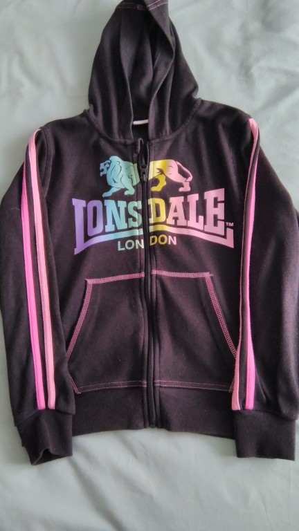  Lonsdale black hoody age 11-12
