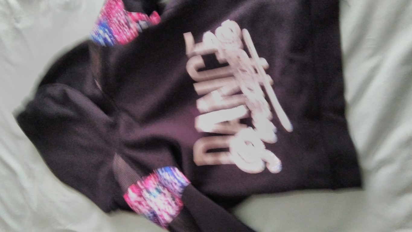 Pineapple dance black hoody age 11-12