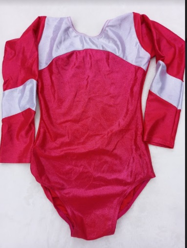 Gorgeous pink and silver nearly new girls leotard pink and silver size 32 age 11-12
